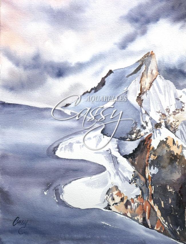 Le Mont-Maudit 2021 - 41 cm X 31 cm